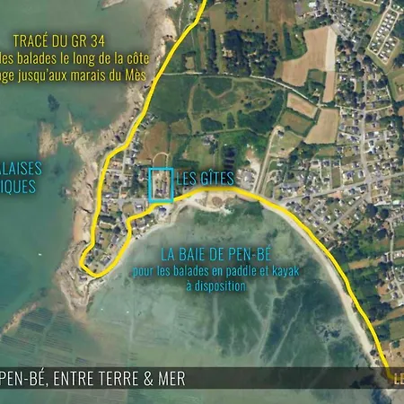 Les Gites De Pen-be, Longere En Pierre A 20 M De La 別荘 *