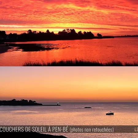 別荘 Les Gites De Pen-be, Longere En Pierre A 20 M De La